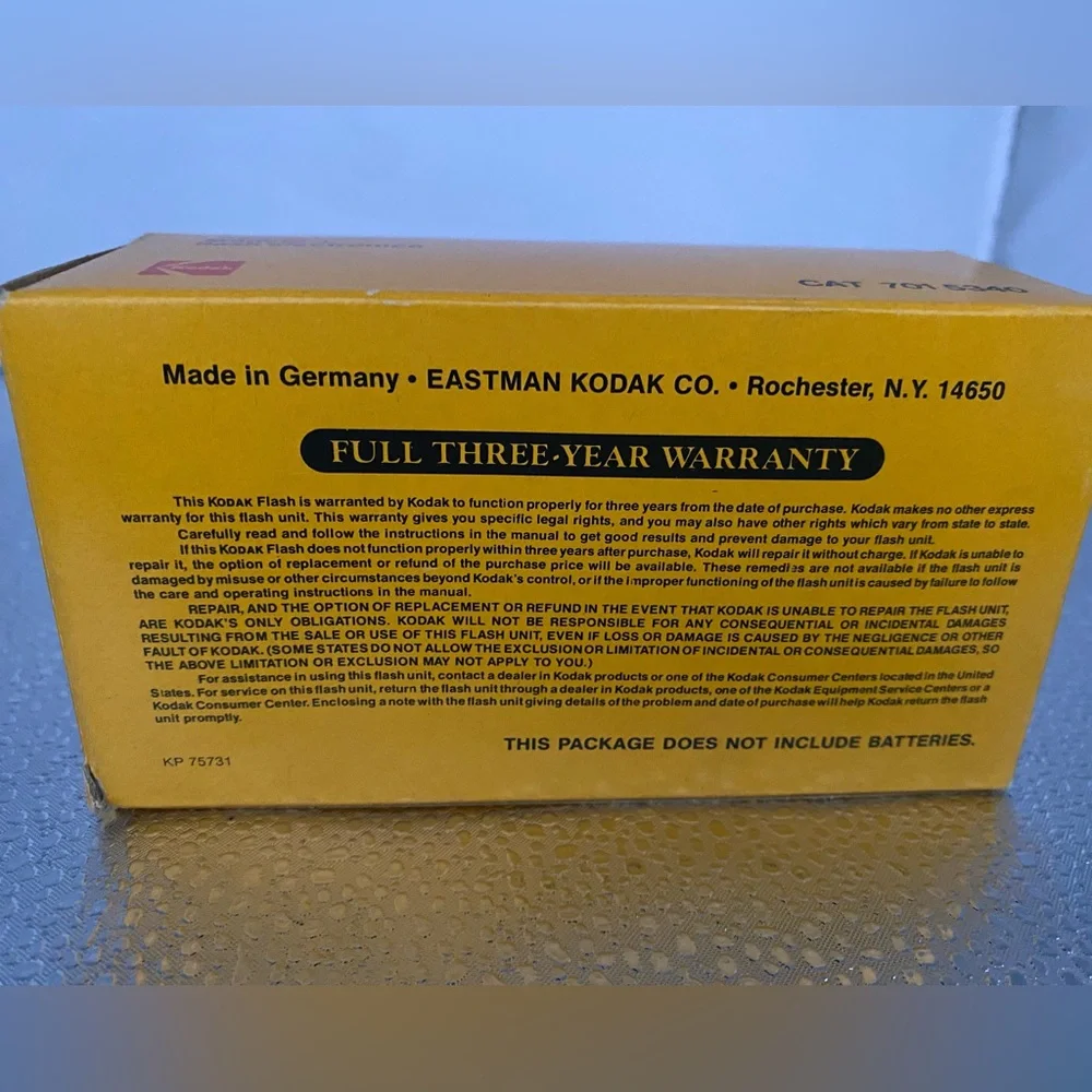 Vintage “Kodak” Kodalux 3 Electronic Flash: Made in W. Germany-New w/box